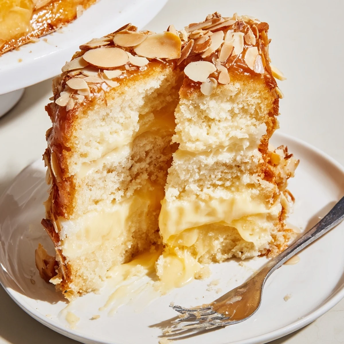 Ein köstlicher Bee Sting Cake, perfekt zum Kaffee oder Tee, voll mit Aromen.